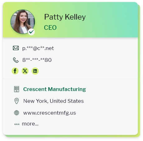 Manufacturing Industry Marketing database