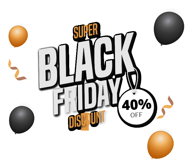 Black Friday 40% off