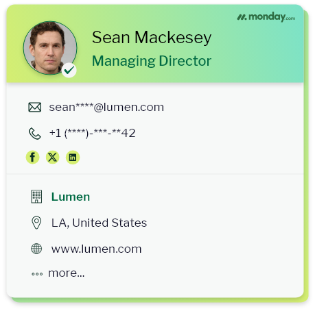Monday.com Sample 3