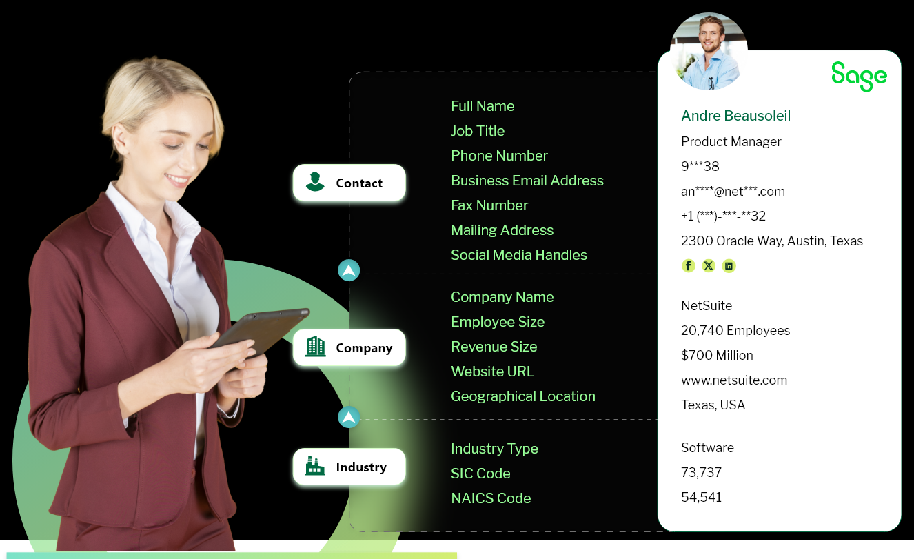 Sage Intacct Data Cards