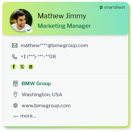Smartsheet Sample 3