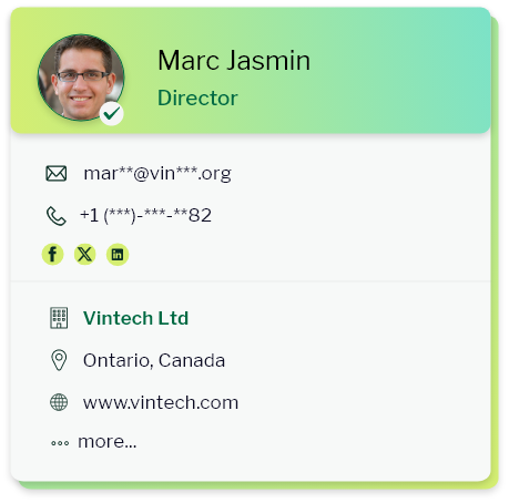 Sample Data of Mining Industry Email database