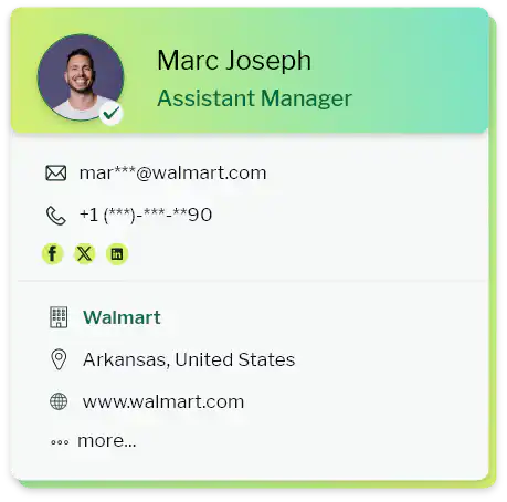 sample data of Fortune 500 Companies Email database