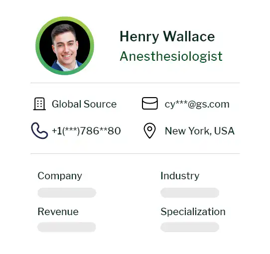 Anesthesiologist Email List