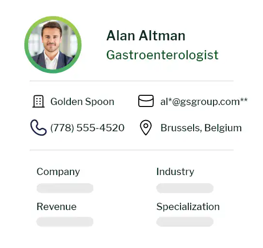 What is a Gastroenterologist Email List