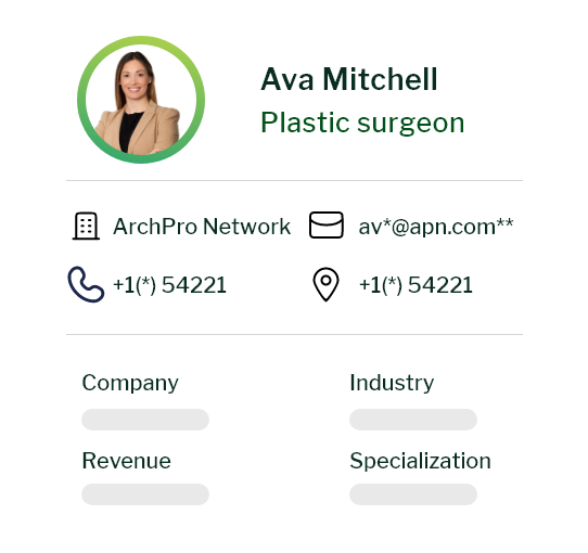Plastic Surgeons Email List - Group